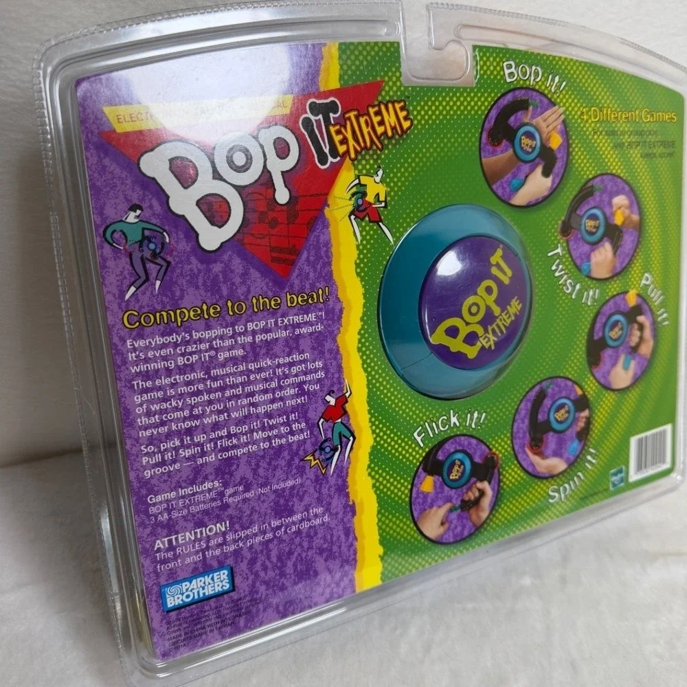 New in Box Vintage Bop It Extreme Handheld Electronic Game Original Toy 1999